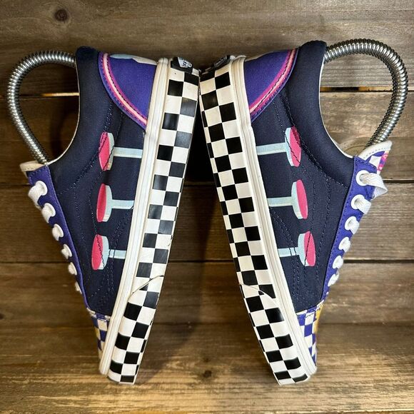Womens Vans Old Skool Custom Culture Diner Skateboarding Sneakers Shoes Size 5 M - Picture 4 of 6